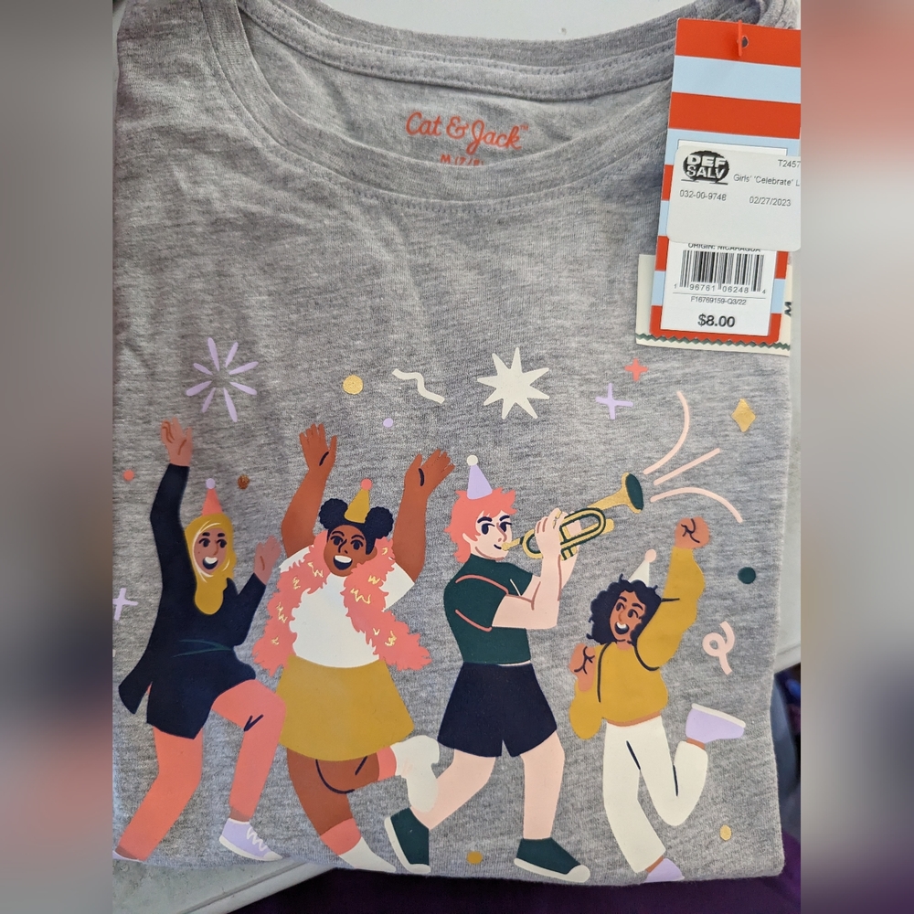 NWT Nice Cat&Jack long sleeve t-shirt